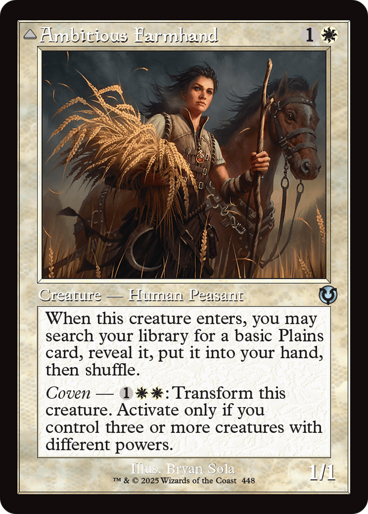 Ambitious Farmhand // Seasoned Cathar (INR-448) - Innistrad Remastered Foil