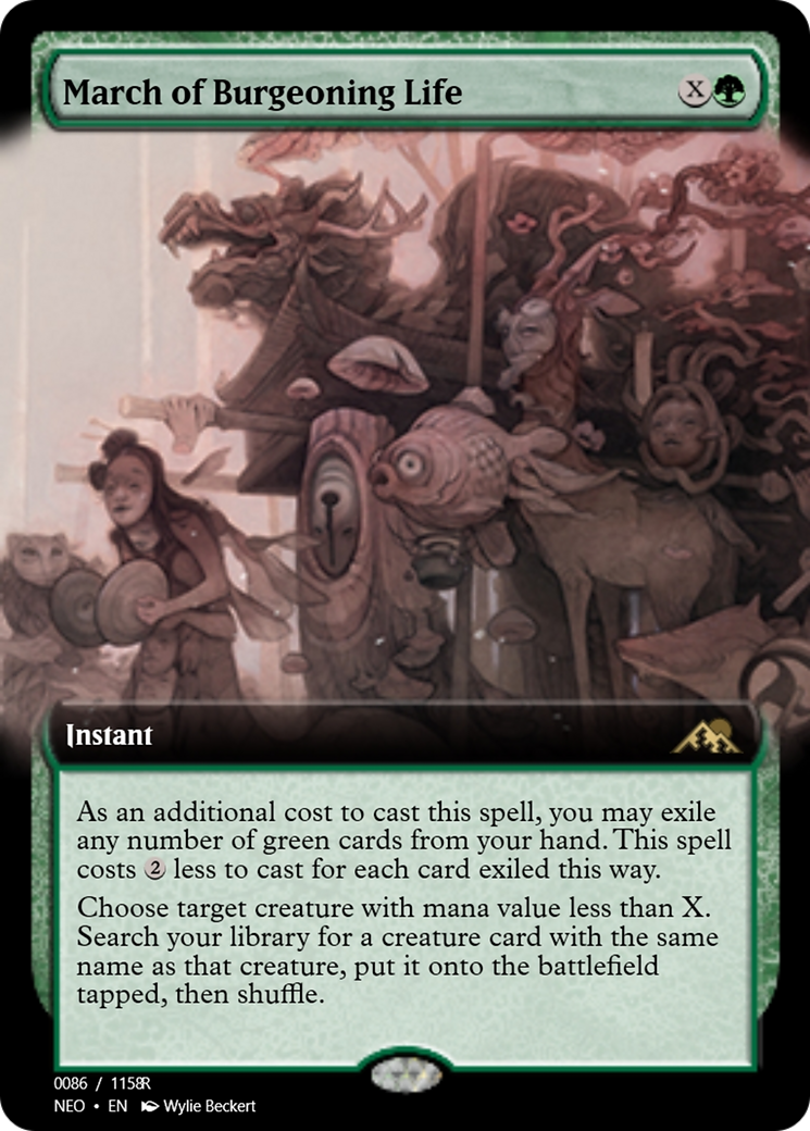 March of Burgeoning Life (PRM-98035) - Magic Online Promos