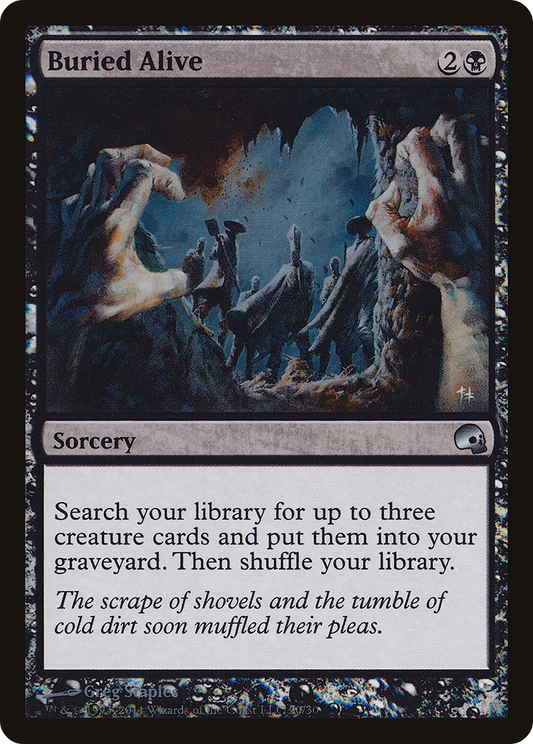 Buried Alive (GRV-020) - Premium Deck Series: Graveborn Foil
