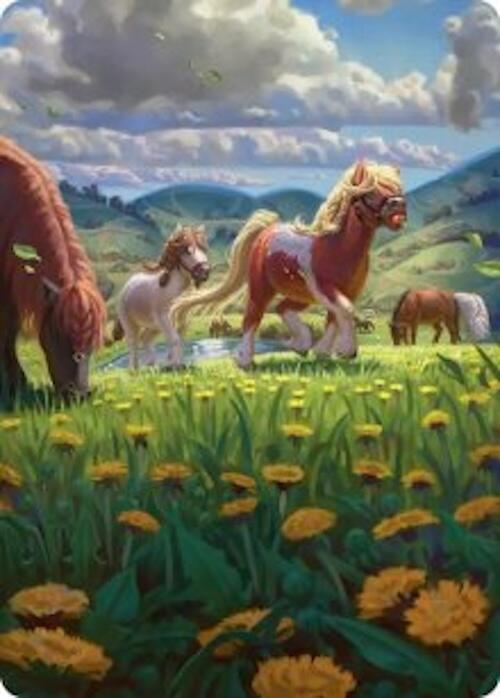 Troop of Ponies Art Card (1) [The Hobbit Art Series]