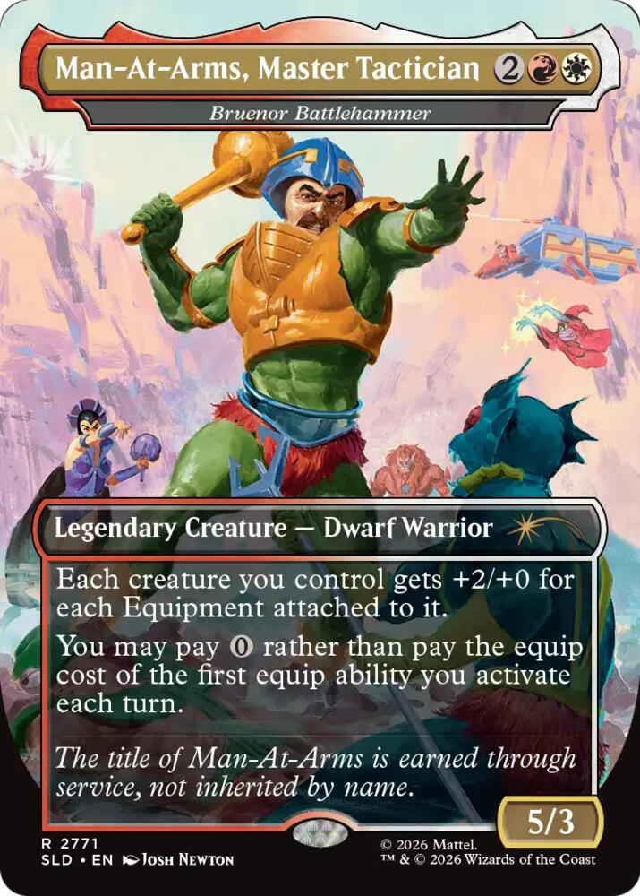 Man-At-Arms, Master Tactician - Bruenor Battlehammer (2771) [Secret Lair Drop]