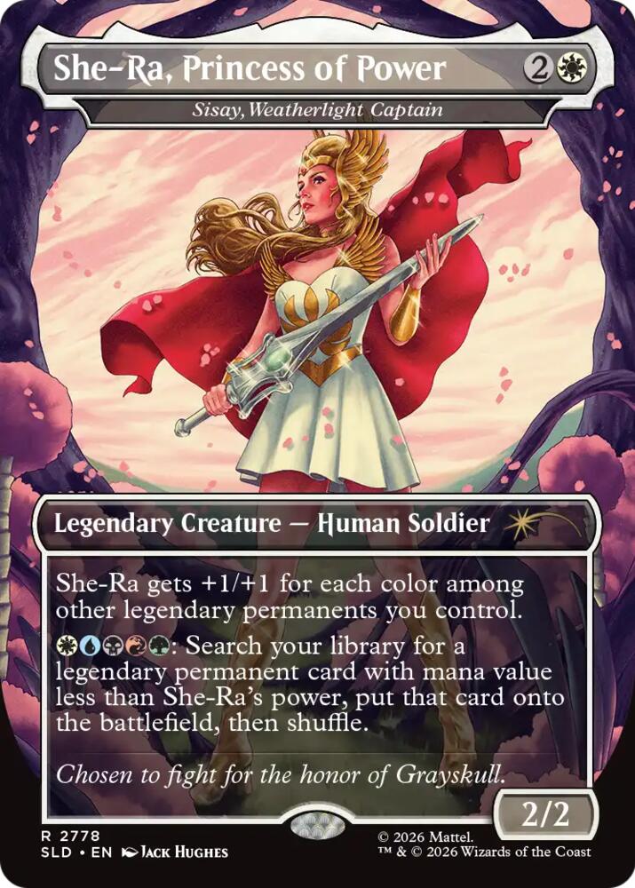 She-Ra, Princess of Power - Sisay, Weatherlight Captain (2778) [Secret Lair Drop]