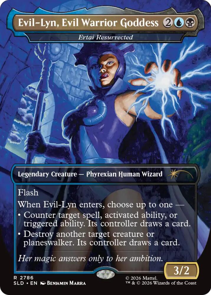 Evil-Lyn, Evil Warrior Goddess - Ertai Resurrected (2786) [Secret Lair Drop]
