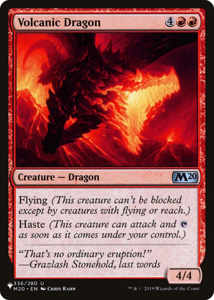Volcanic Dragon (M20) (336) [The List]