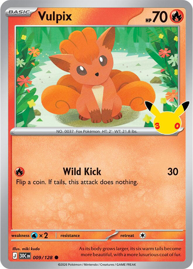 Vulpix (009/128) [ME: 30th Celebration]