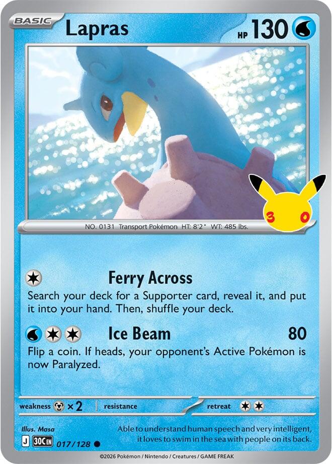 Lapras - 017/128 [ME: 30th Celebration]