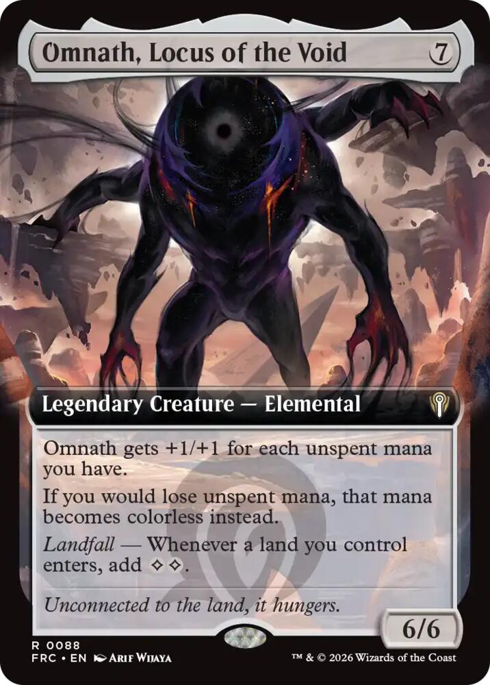 Omnath, Locus of the Void (Extended Art) (88) [Reality Fracture Commander]