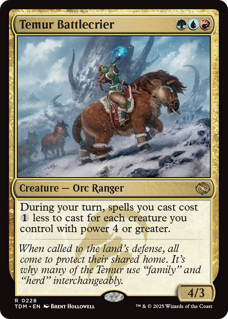 Temur Battlecrier (TDM-228) - Tarkir: Dragonstorm Foil