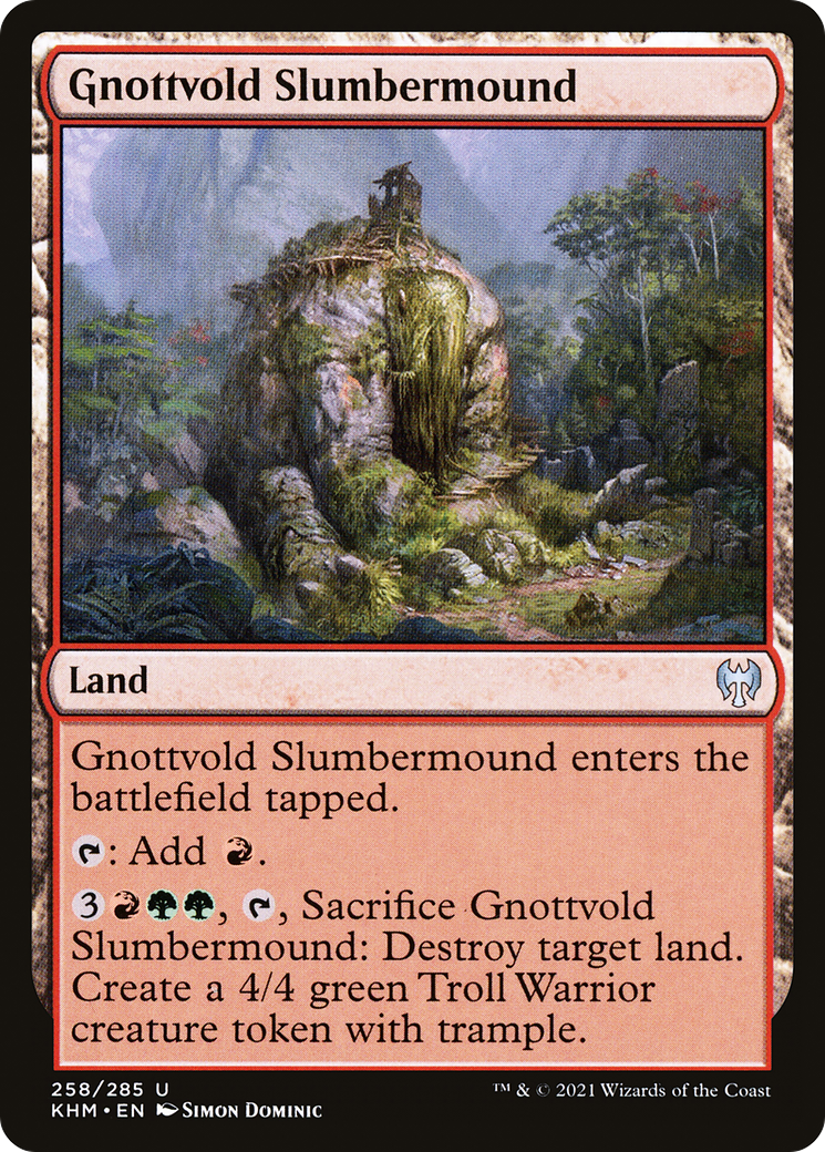 Gnottvold Slumbermound (KHM-258) - Kaldheim Foil
