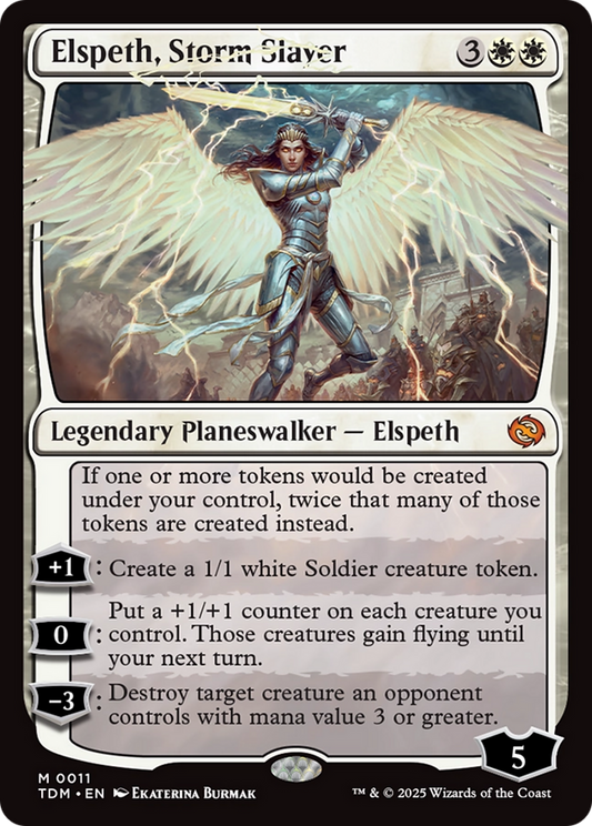 Elspeth, Storm Slayer (TDM-011) - Tarkir: Dragonstorm