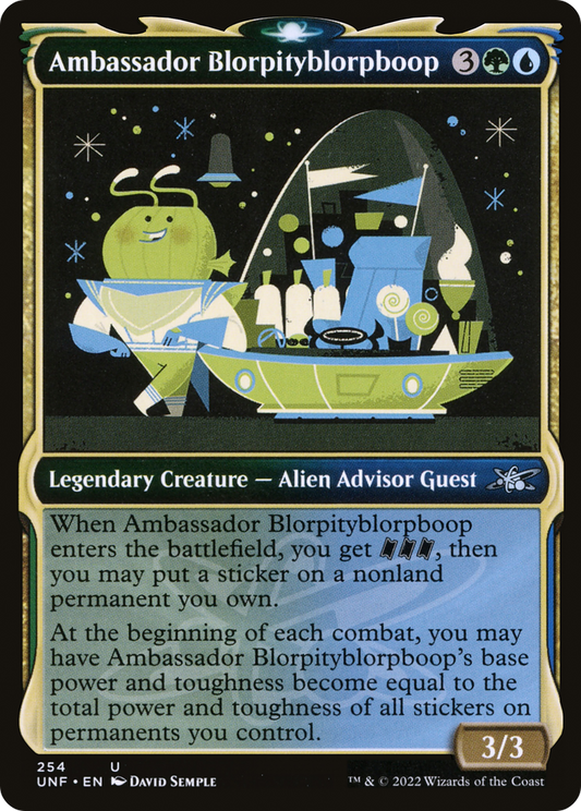 Ambassador Blorpityblorpboop (UNF-254) - Unfinity: (Showcase) Foil