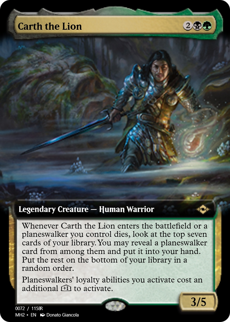 Carth the Lion (PRM-91345) - Magic Online Promos Foil