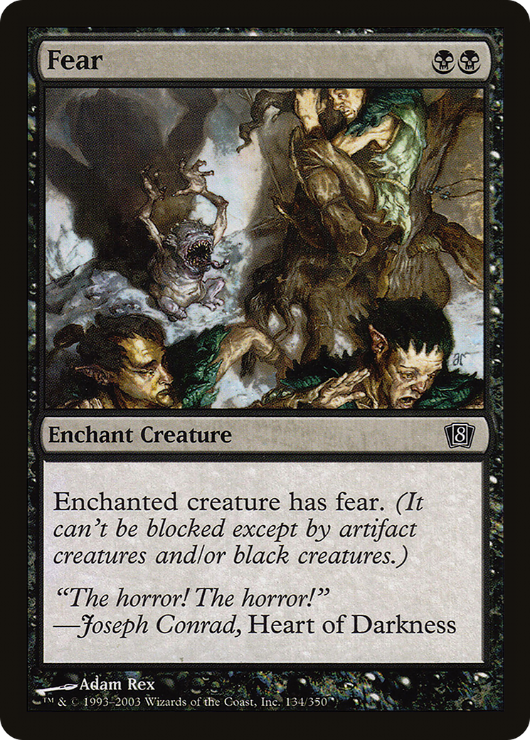 Fear (8ED-134★) - Eighth Edition Foil