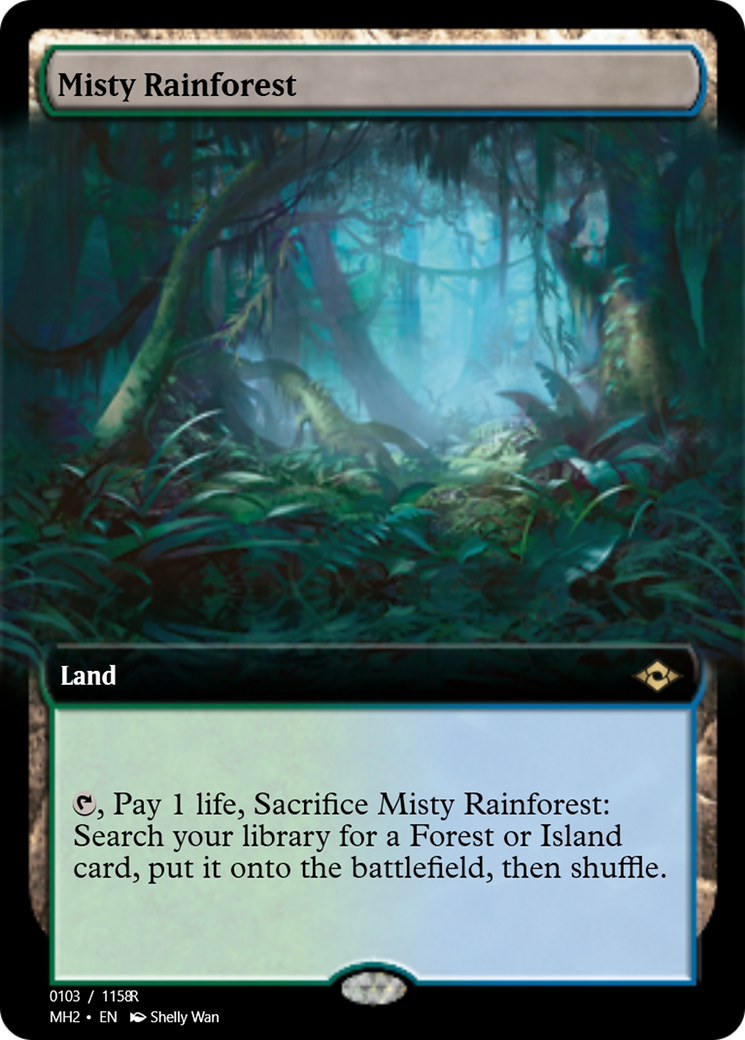 Misty Rainforest (PRM-91407) - Magic Online Promos