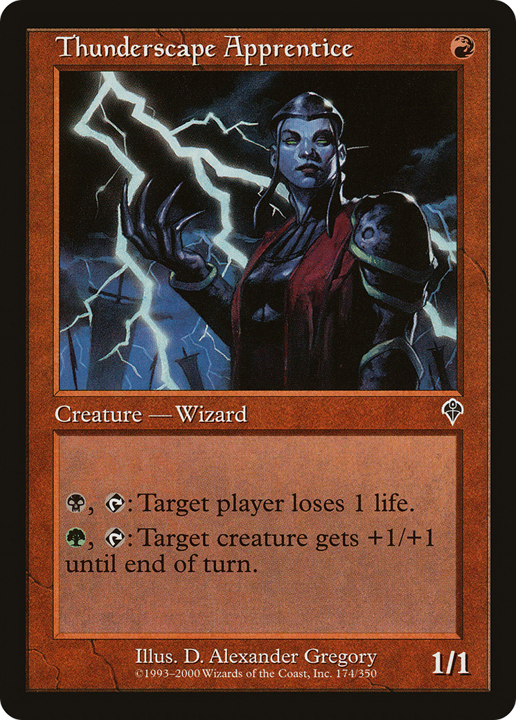 Thunderscape Apprentice (INV-174) - Invasion Foil