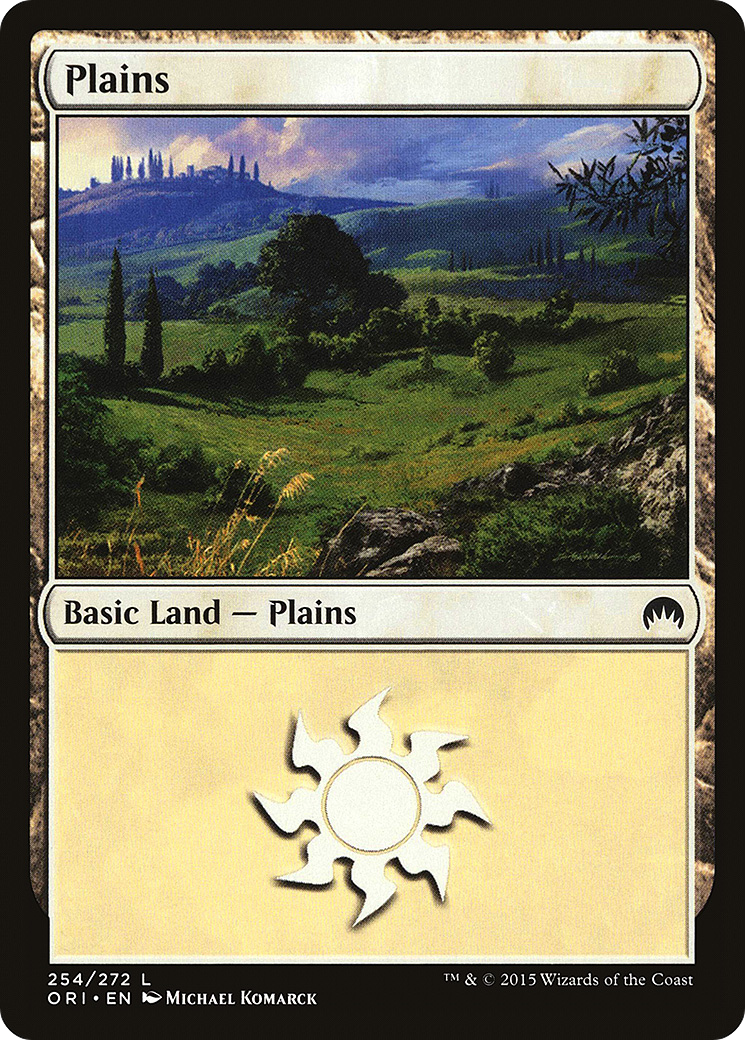 Plains (ORI-254) - Magic Origins Foil