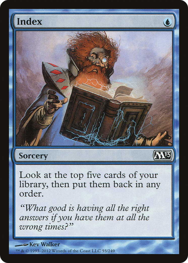 Index (M13-055) - Magic 2013 Foil