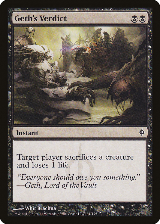 Geth's Verdict (NPH-061) - New Phyrexia Foil