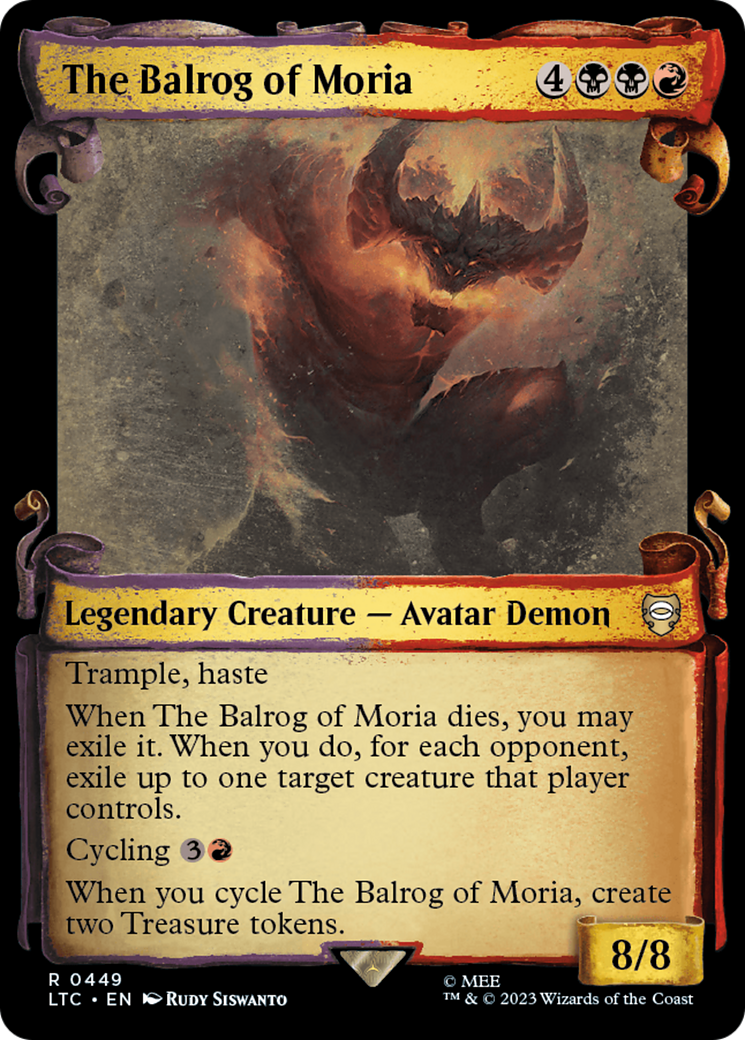 The Balrog of Moria (LTC-449) - Tales of Middle-earth Commander: (Showcase)