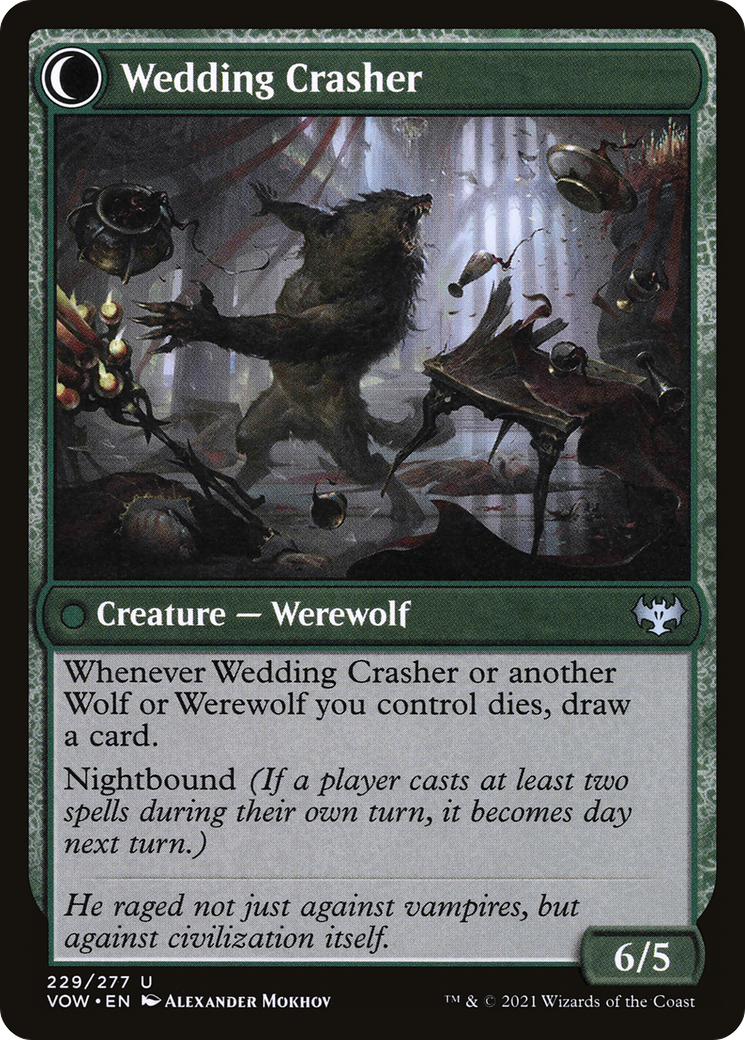 Wolfkin Outcast // Wedding Crasher (VOW-229) - Innistrad: Crimson Vow: (Double Faced Transform)