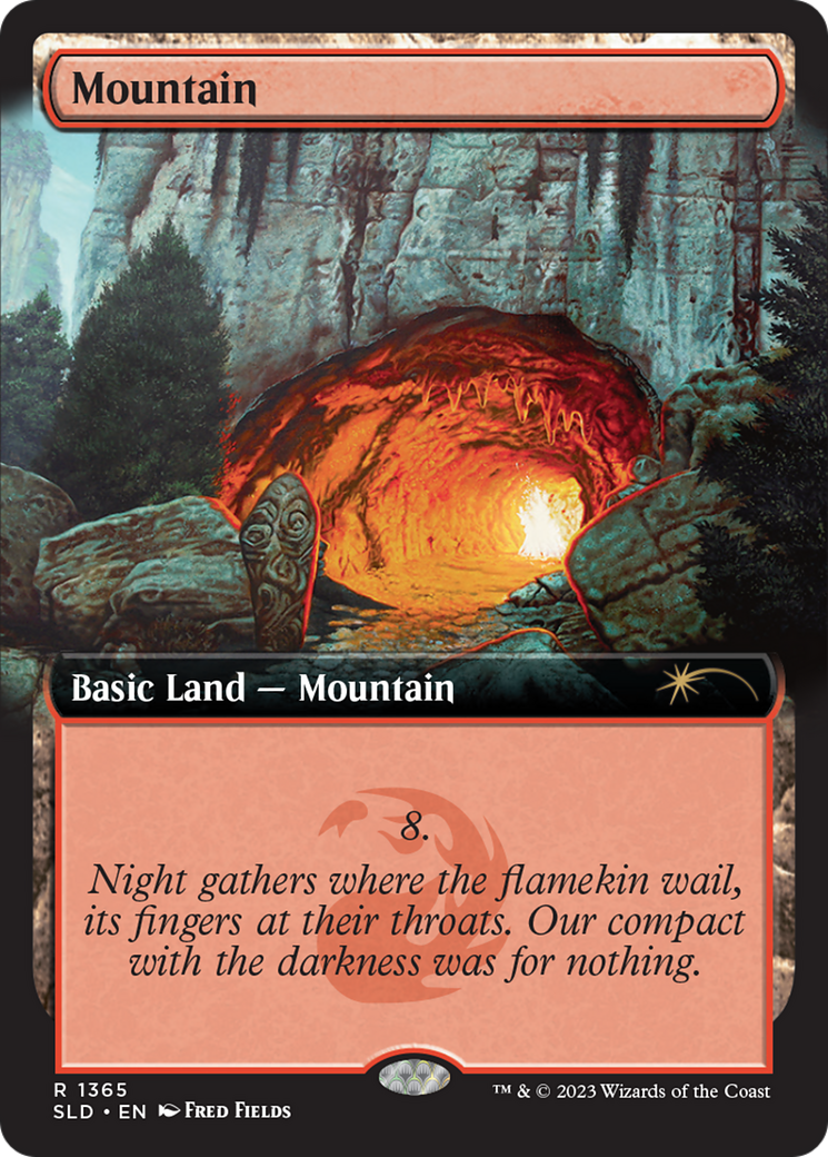Mountain (SLD-1365) - Secret Lair Drop: (Extended Art) Foil