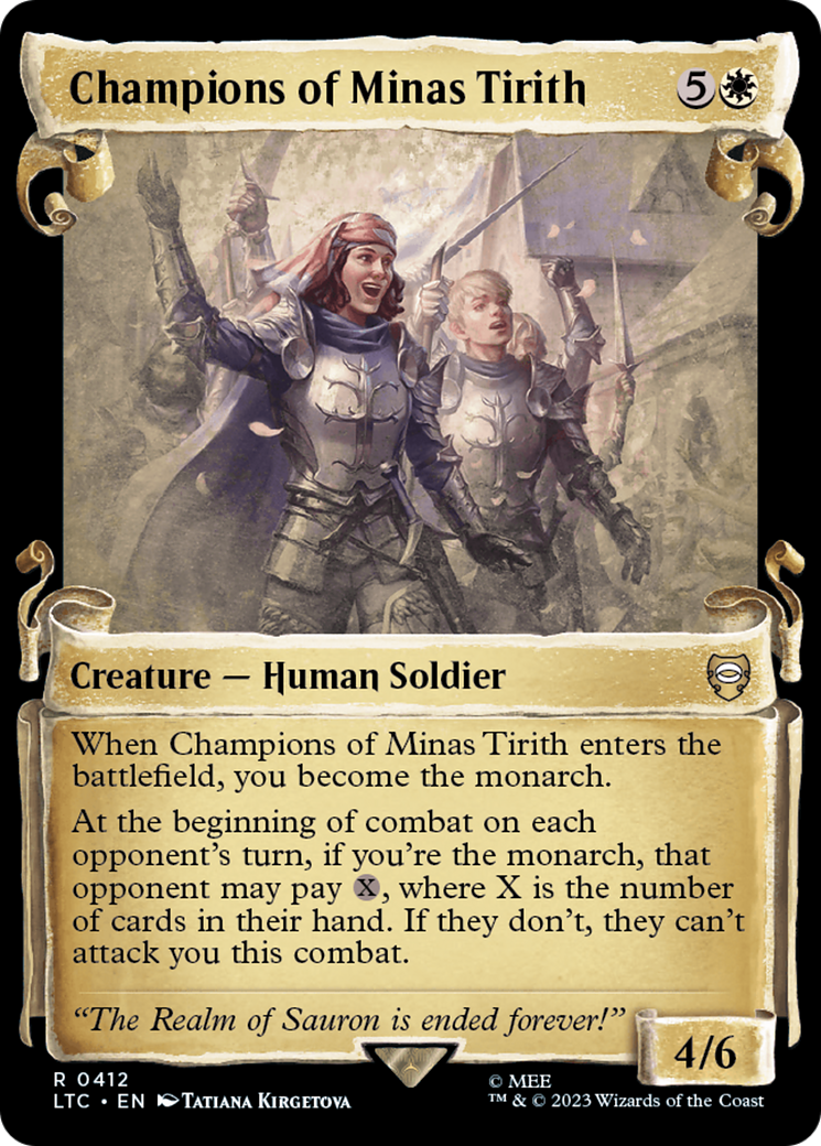 Champions of Minas Tirith (LTC-412) - Tales of Middle-earth Commander: (Showcase)