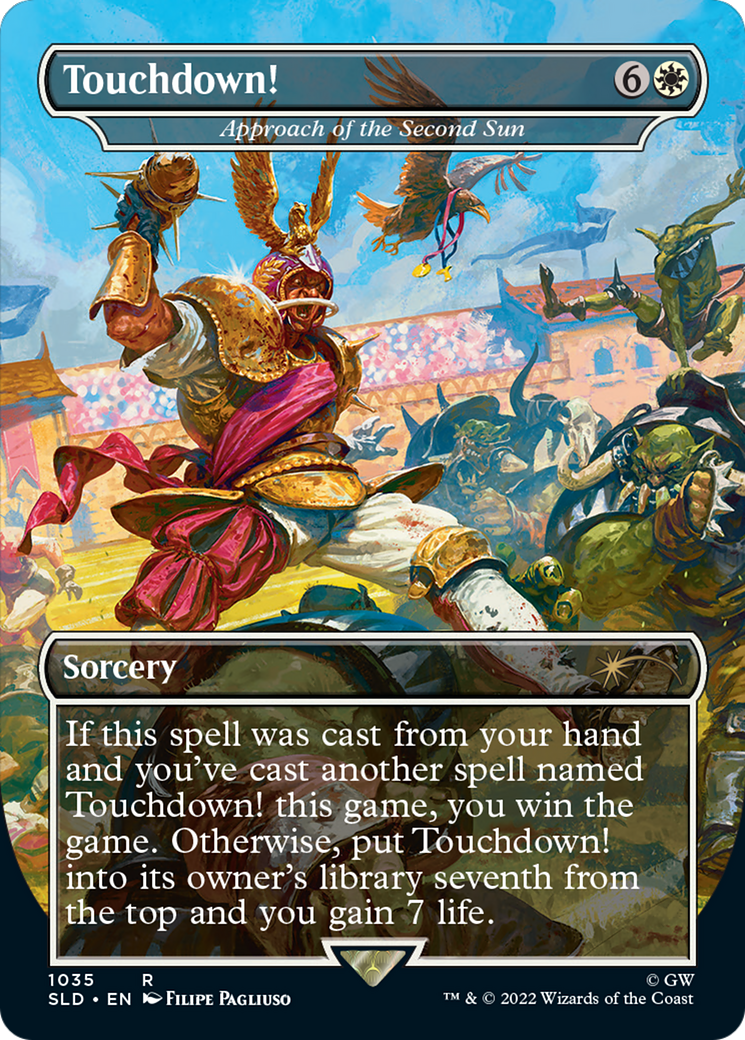 Approach of the Second Sun (SLD-1035) - Secret Lair Drop / Touchdown! (Borderless) Foil