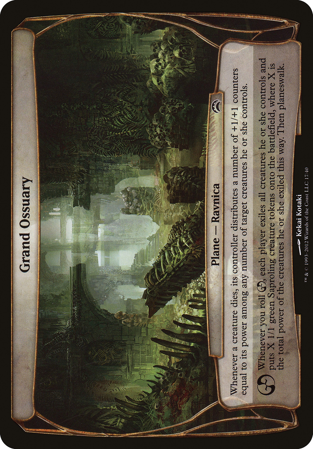 Grand Ossuary (OVER-017) - Planechase 2012 Planes Foil