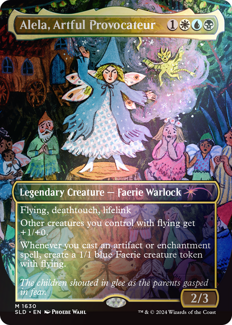Alela, Artful Provocateur (SLD-1630) - Secret Lair Drop (Borderless) Foil