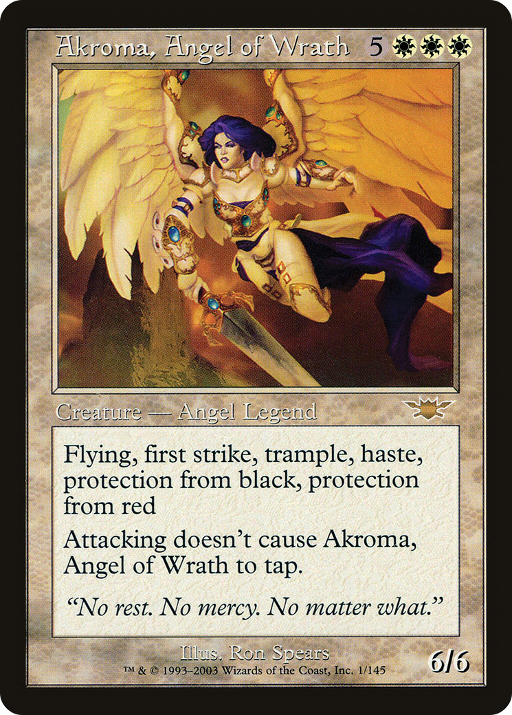 Akroma, Angel of Wrath (LGN-001) - Legions Foil