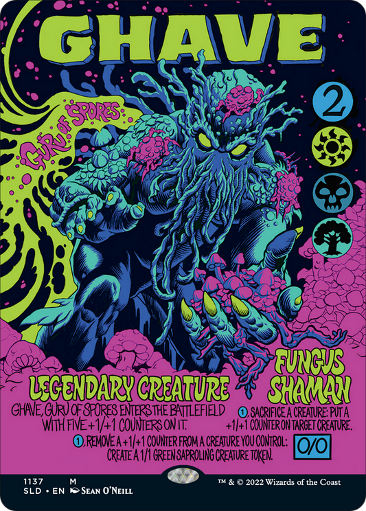 Ghave, Guru of Spores (SLD-1137) - Secret Lair Drop (Borderless)