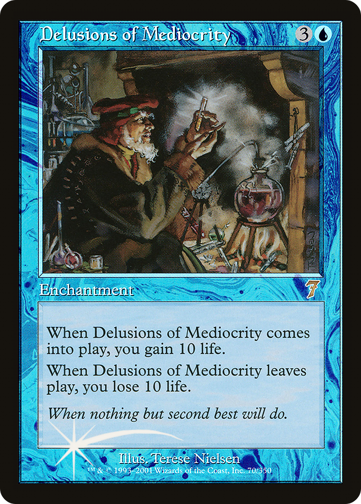 Delusions of Mediocrity (7ED-70★) - Seventh Edition Foil