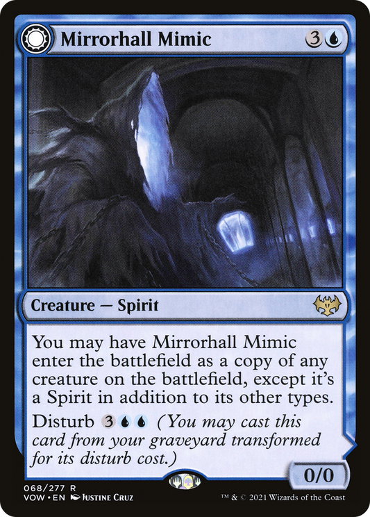 Mirrorhall Mimic // Ghastly Mimicry (VOW-068) - Innistrad: Crimson Vow: (Double Faced Transform)