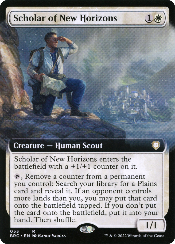 Scholar of New Horizons (BRC-053) - The Brothers' War Commander: (Extended Art)