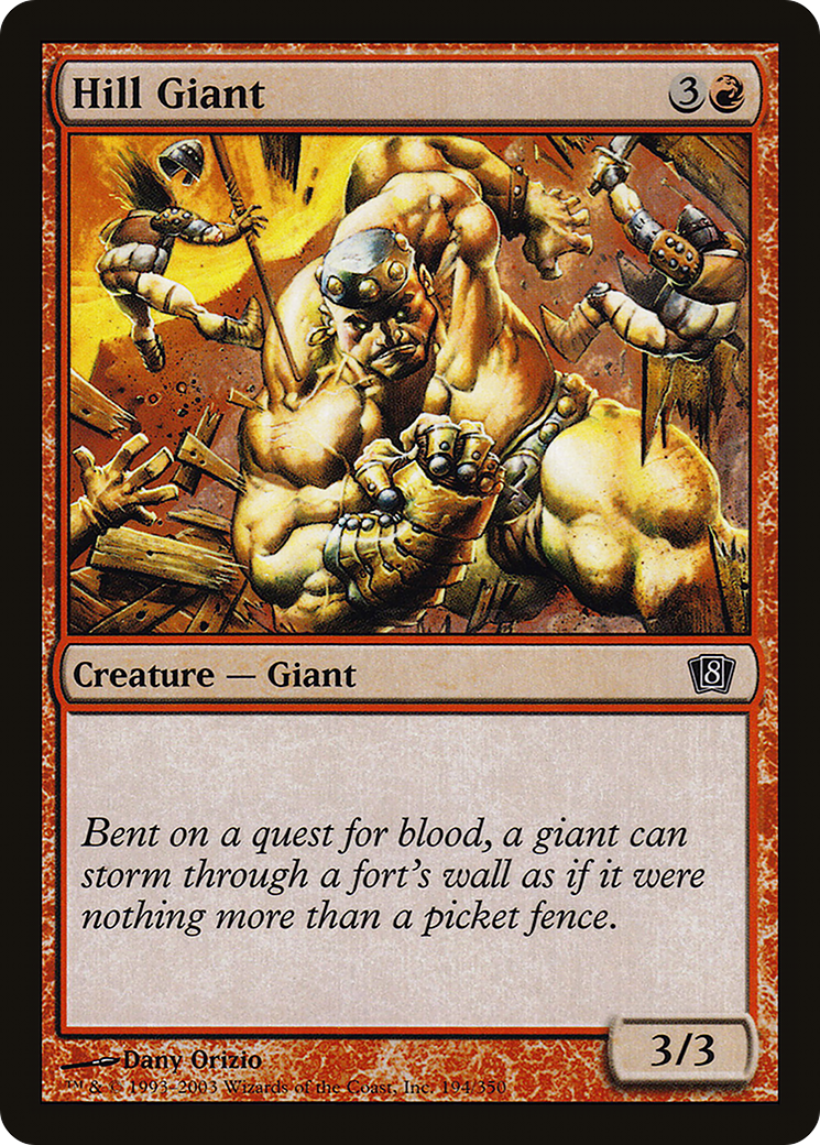 Hill Giant (8ED-194★) - Eighth Edition Foil