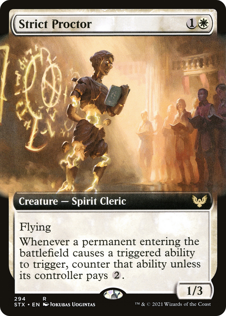 Strict Proctor (STX-294) - Strixhaven: School of Mages: (Extended Art) Foil