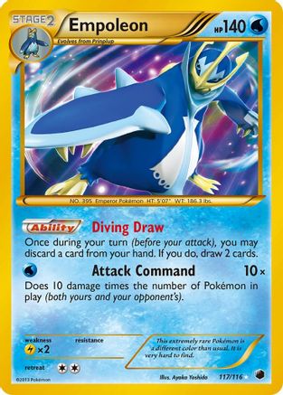 Empoleon (117 Secret Rare) 117  - Holofoil Plasma Freeze - Secret Rare