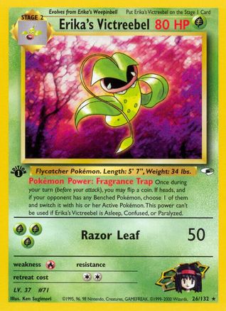 Erika's Victreebel 026  - Unlimited Gym Heroes - Rare