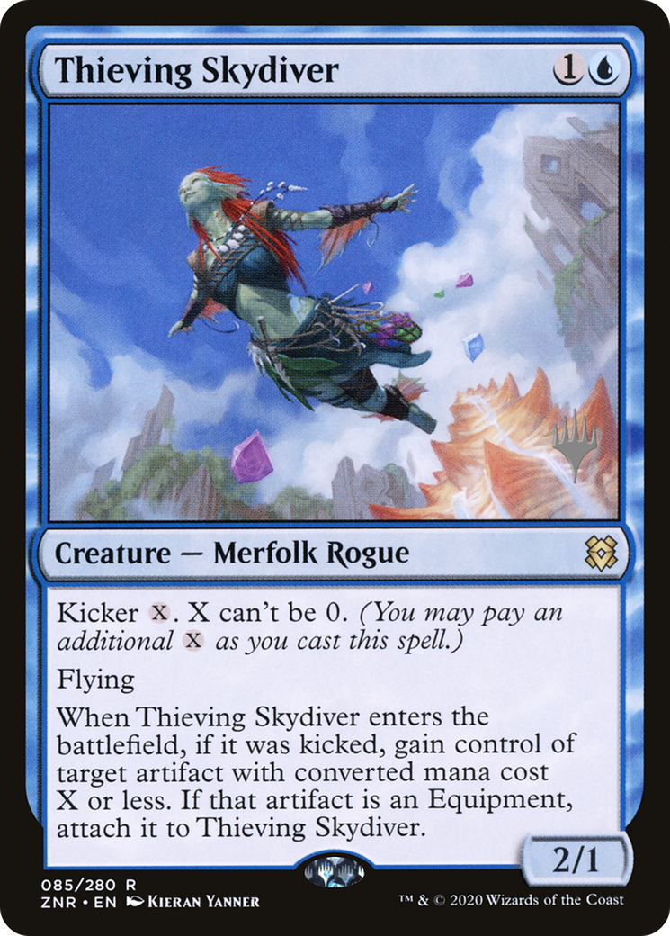 Thieving Skydiver (PPZNR-085) - Zendikar Rising Promos
