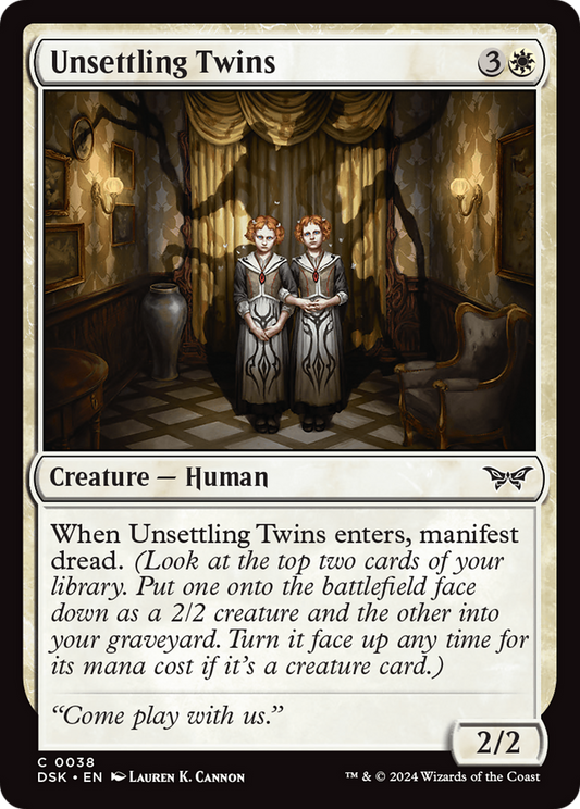 Unsettling Twins (DSK-038) - Duskmourn: House of Horror Foil