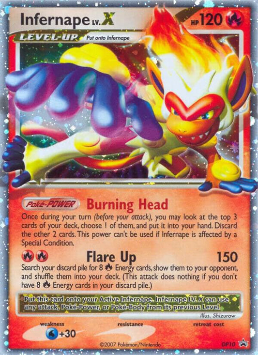 Infernape LV.X - DP10 [Diamond and Pearl Promos]