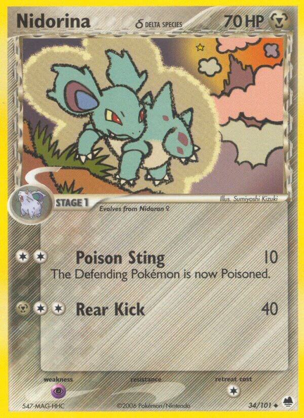 Nidorina (Delta Species) (34/101) [EX Dragon Frontiers]