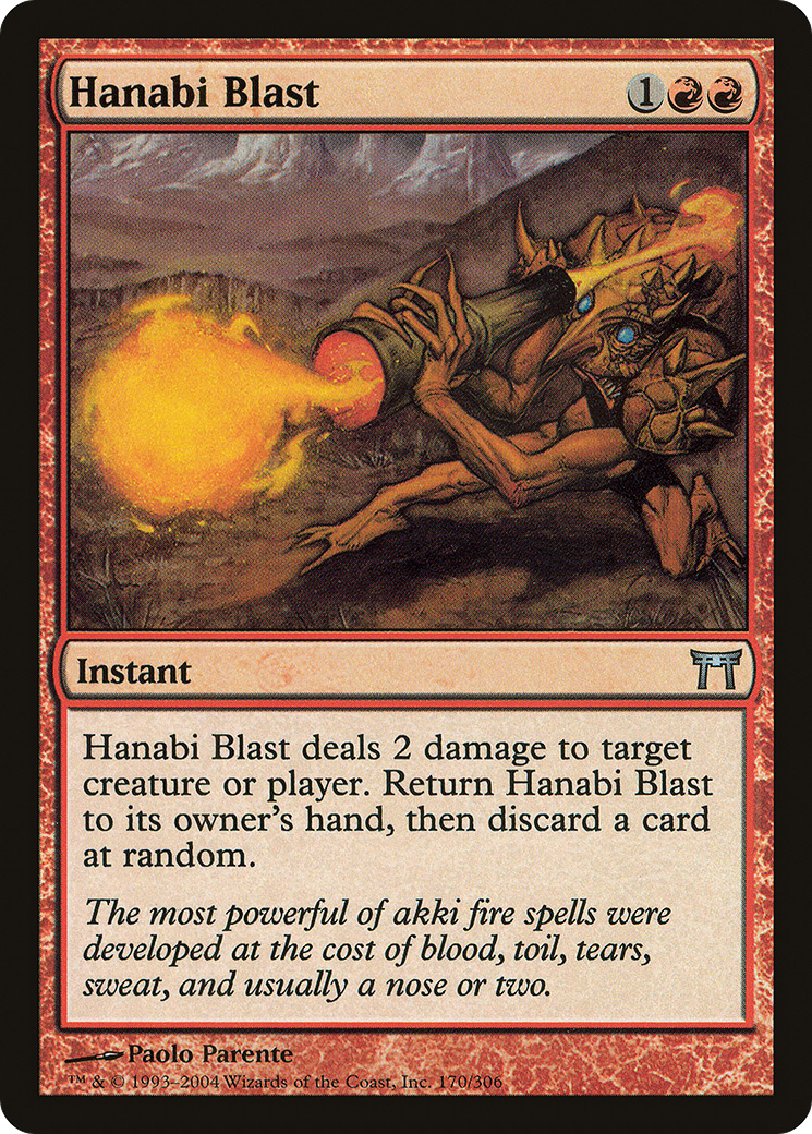 Hanabi Blast (CHK-170) - Champions of Kamigawa