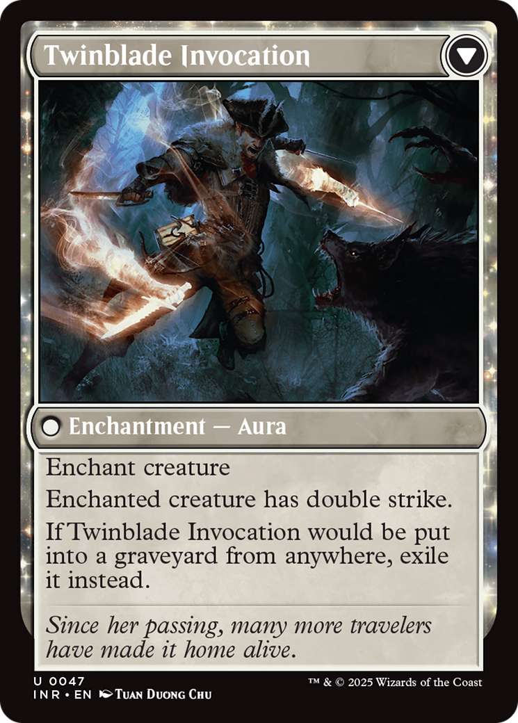 Twinblade Geist // Twinblade Invocation (INR-047) - Innistrad Remastered: (enchantment)