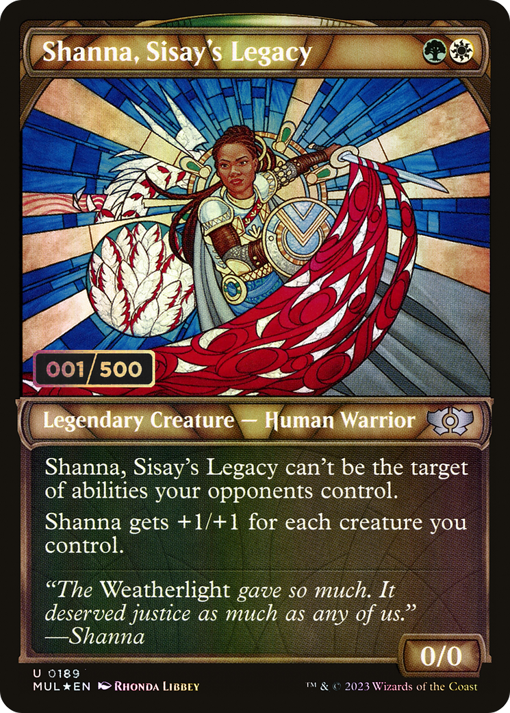Shanna, Sisay's Legacy (MUL-189) - Multiverse Legends: (Showcase) Foil