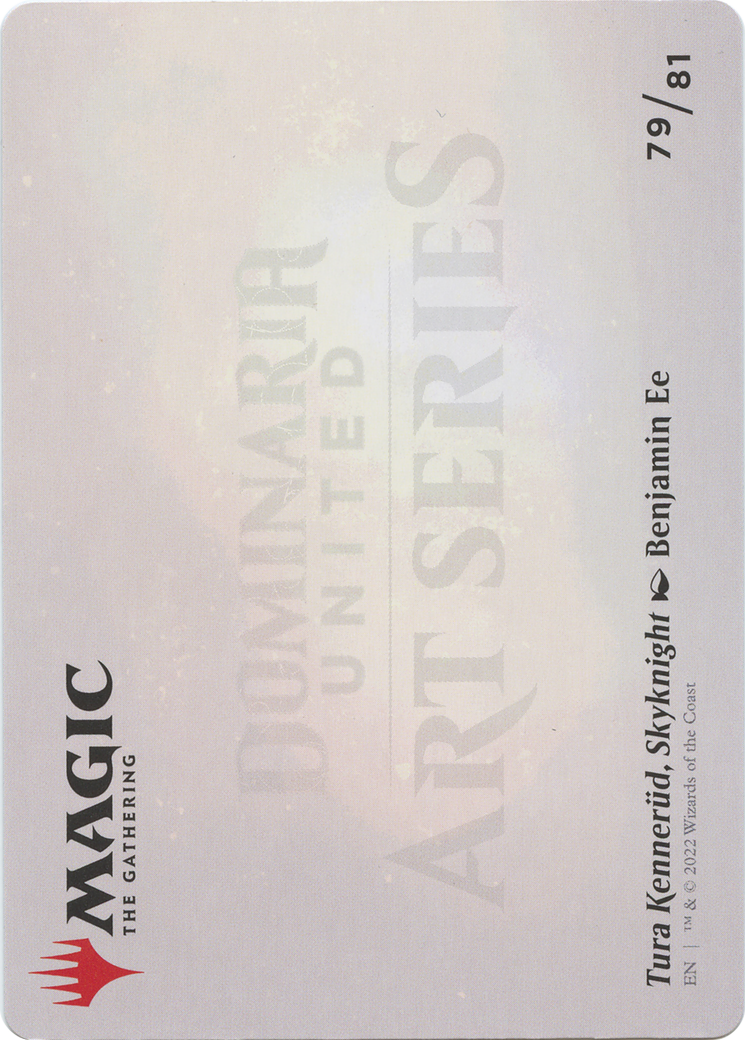Tura Kennerüd, Skyknight // Tura Kennerüd, Skyknight (ADMU-079) - Dominaria United Art Series (Borderless) Foil
