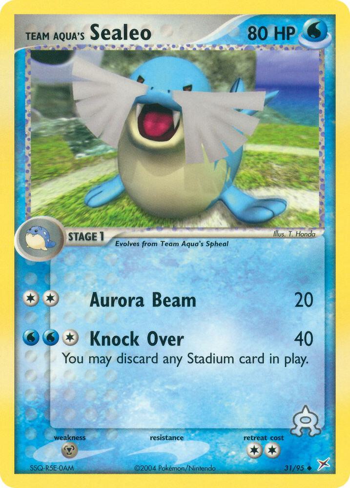 Team Aqua's Sealeo - 31/95 [EX Team Magma vs Team Aqua]