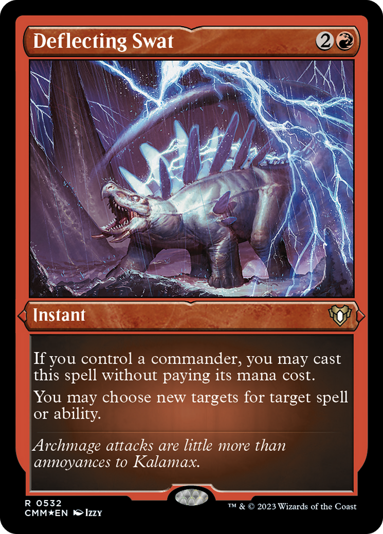 Deflecting Swat (CMM-532) - Commander Masters Etched Foil