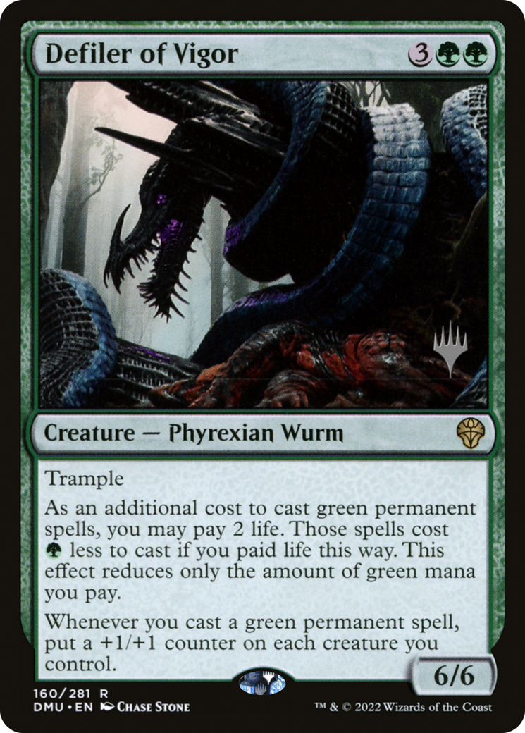 Defiler of Vigor (PPDMU-160P) - Dominaria United Promos