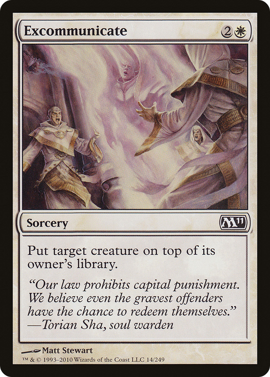 Excommunicate (M11-014) - Magic 2011 Foil